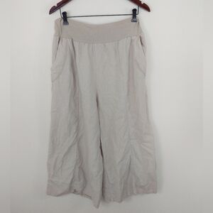 Made in Italy Super Wide Leg Linen Pants size 30
